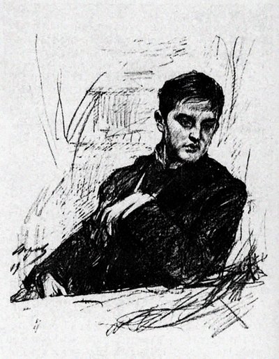 Dmitry Filosofov by Valentin Aleksandrovich Serov